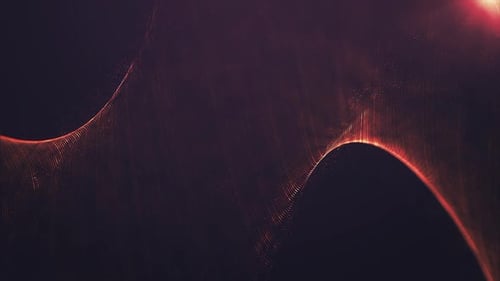 Yellow Glowing Particles Motion Loop
