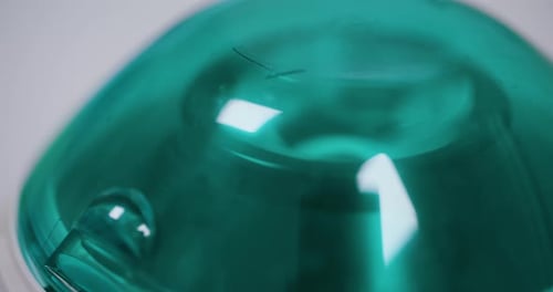 Close Up of Blue Plastic Medical Device
