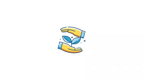 Animated Eco-Friendly Plant Growth Icon