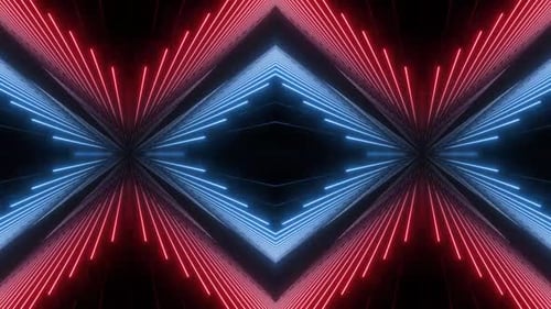 Dynamic neon lights tunnel background for futuristic designs