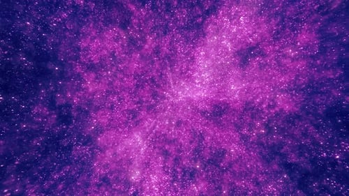 Dynamic Purple and Blue Shimmering Particles Background