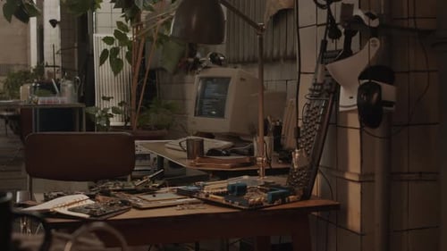 Interior of Post Apocalypse Shelter with No People