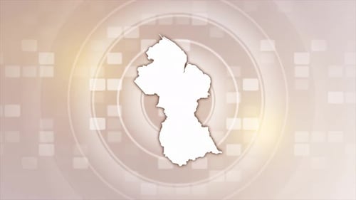 Animierte Karte von Guyana