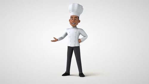 3D Animated Chef Character with Diverse Actions and Gestures