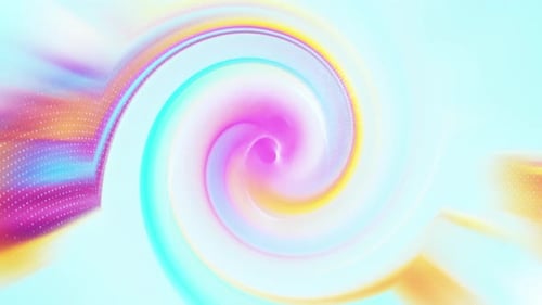 Vibrant Iridescent Fluid Swirl Abstract Motion Background