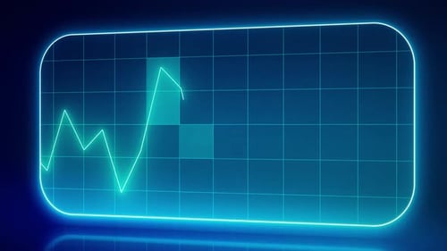 Abstract blue tech background. Financial Growth Bars and corporate statistics, stock market.