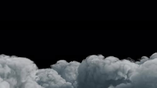 White Cloud Smoke Transition with Alpha Channel