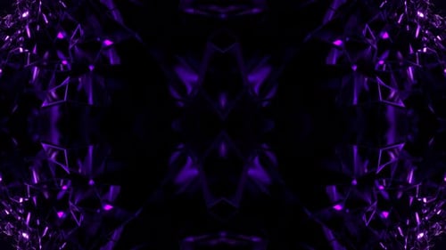 Purple Glass Shimmering Kaleidoscope Background Vj Loop In 4K