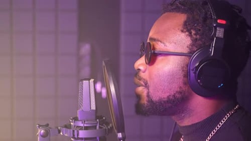 Professional Music Production Recording a Song in Audio Studio