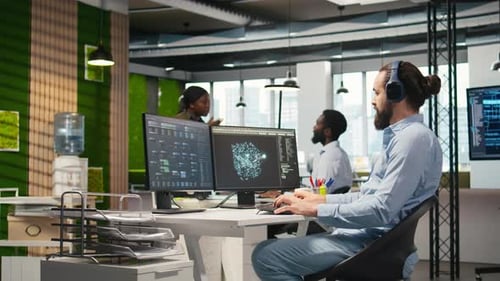 Unterstützung von Entwicklern beim Programmieren mit KI-Sprachmodellen beim Musikhören im Büro