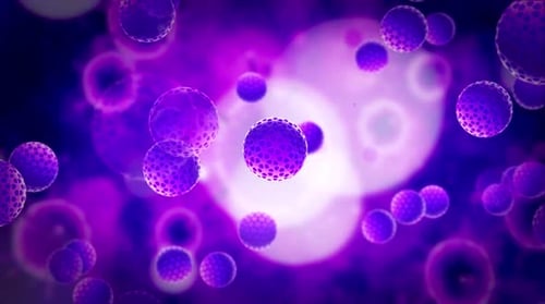 Abstract Medical Science Cell Spheres Loop Background