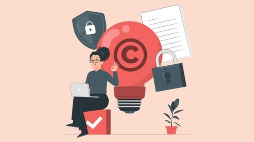 Flat Design Animation: Intellectual Property and Data Security