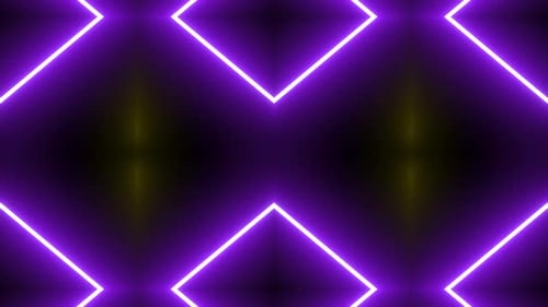 Dynamic Neon Geometric Lines Pulsating Background Loop