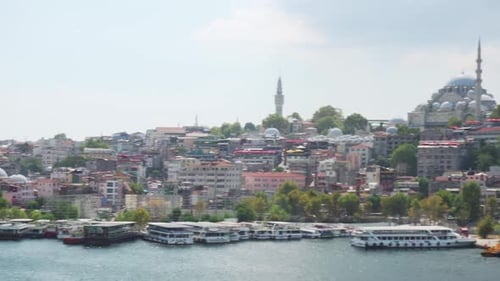 View of the Suleymaniye Mosque across the Golden Horn