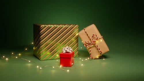 Perfect Holiday Background for Commercial Copy Text Space Beautiful Gift Boxes