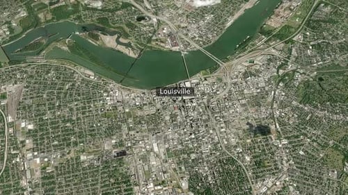 Louisville City Zoom Map - USA