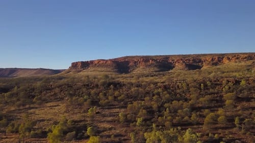 Aerial view of Kings Canyon in Northern Territories, Australia.