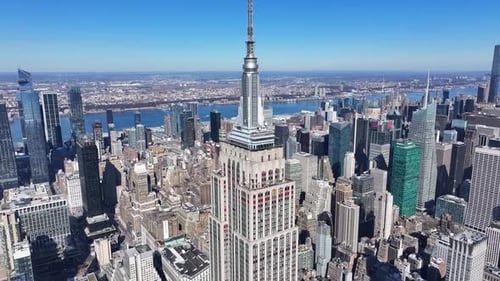 Empire State Building At Manhattan In New York United States.