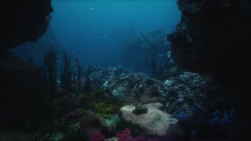 Sea or Ocean Underwater Coral Reef