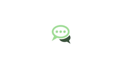 Animated Flat Design Speech Bubbles for Communication