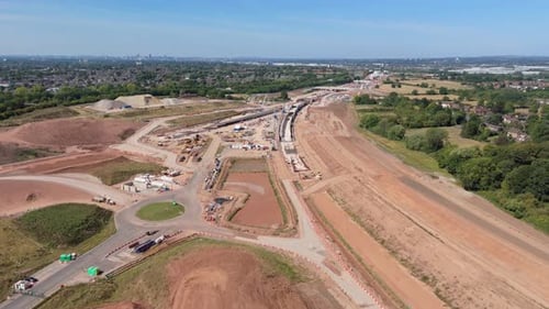 Amplio sitio de construcción en el Reino Unido
