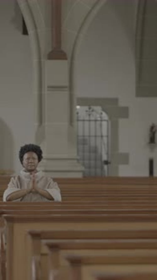 Solitude in a Serene Church Invites Deep Reflection and Inner Peace Connecting to the Sacred