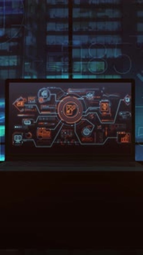 Animation of Mobile Presentation of Financial Analytics
