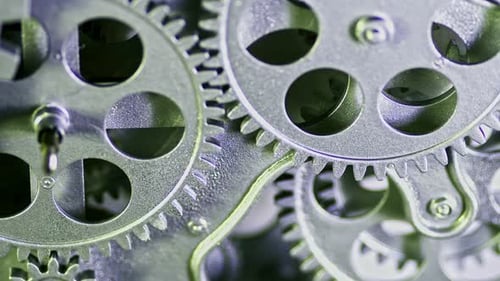 Fondo metálico de trabajo en equipo sincronizado de Old Gears