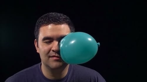 Man Hit In The Face With Water Balloon, Super Slow Motion. Shot With Phantom Camera At 6900 Frame...