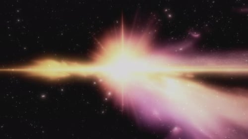 Cosmic Light Burst and Nebula Background