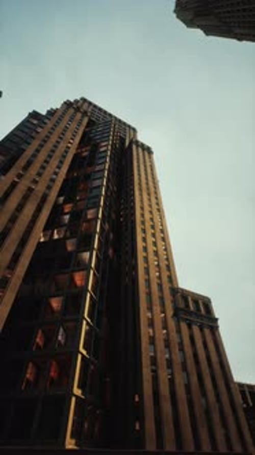 Vertical Video of Modern City Architecture