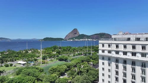 Rio De Janeiro Skyline At Rio De Janeiro In Rio De Janeiro Brazil.