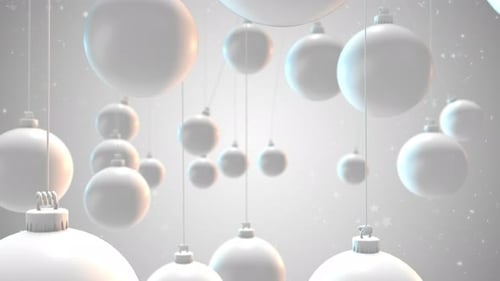 Animation simple de boules de Noël