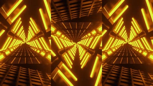 Abstract Colorful Tunnel Motion Background