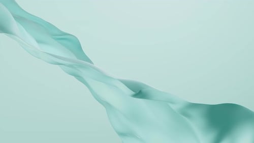 Flowing green cloth background