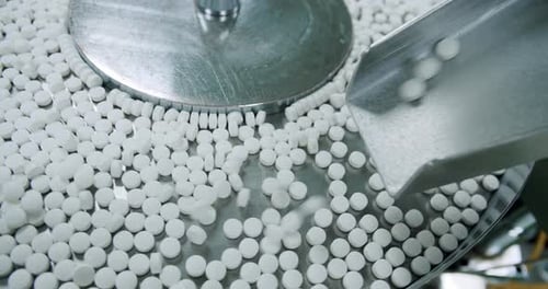 Process of Production of Pills Drugs Factory Equipment and Machine