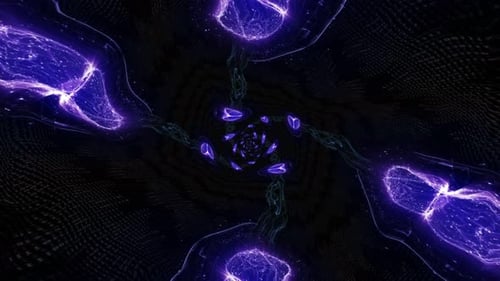 In einem Gehirntunnel für maschinelles Lernen, Hintergrund der künstlichen Intelligenz, Schleife