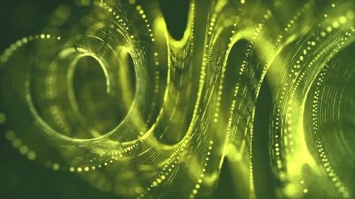 Yellow Glittering Particles Animation Loop