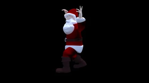 Lado de animación de manos mágicas de Santa Claus