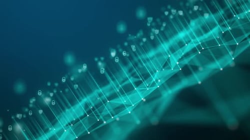 Cyber Security of Digital Data Network Protection. High-speed connection data analysis. background