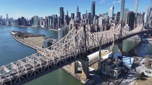 New York Skyline At Manhattan In New York United States.
