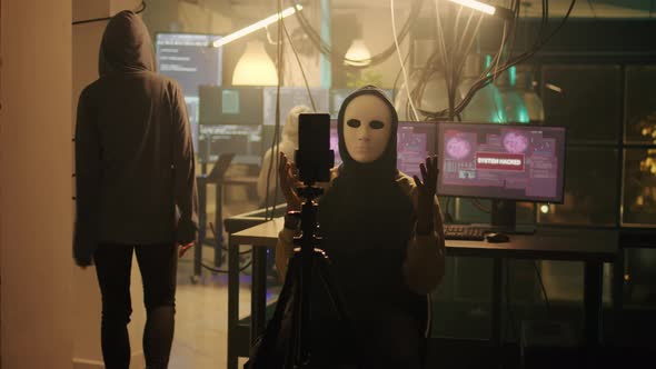 Mysterious Person with Mask Broadcasting Ransomware Video on Dark Web ...
