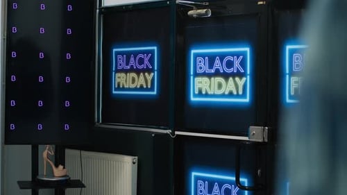 Entrance of Clothing Store in November