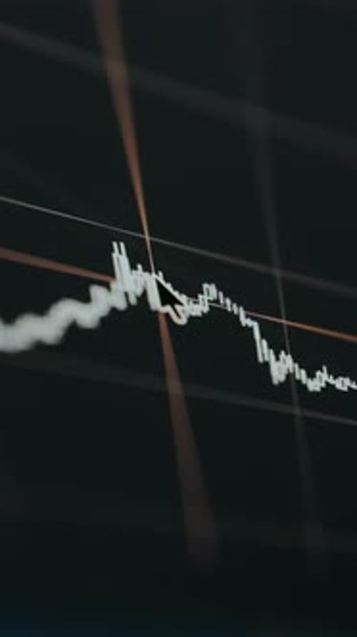 Financial Chart Representing Stock Market Trends