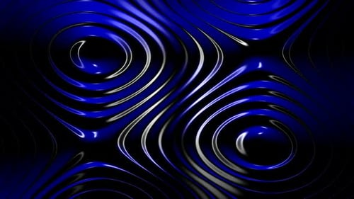 Abstract Blue Liquid Flow Seamless Looping Background