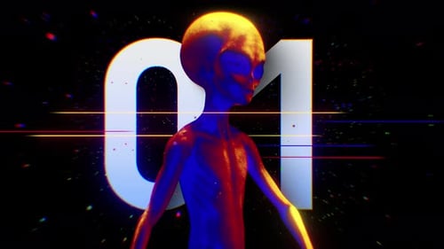Alien Colourful Countdown Nummer 01