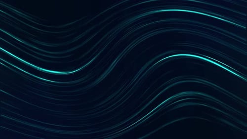 Abstract Flowing Glowing Wavy Lines Technology Background