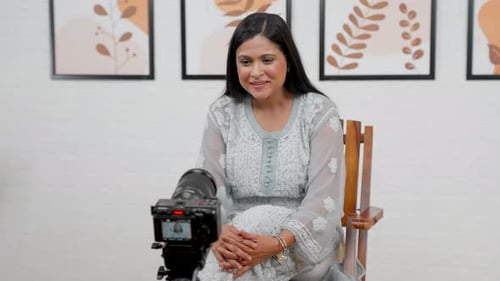 Female social media influencer