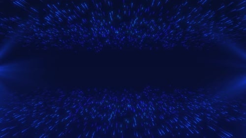 Technologie du cyberespace à écoulement d'ondes de particules, connexion numérique, concept de fond de mouvement abstrait