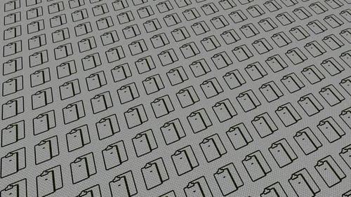 Arrière-plan dynamique avec icônes de liste de contrôle, design exclusif et unique